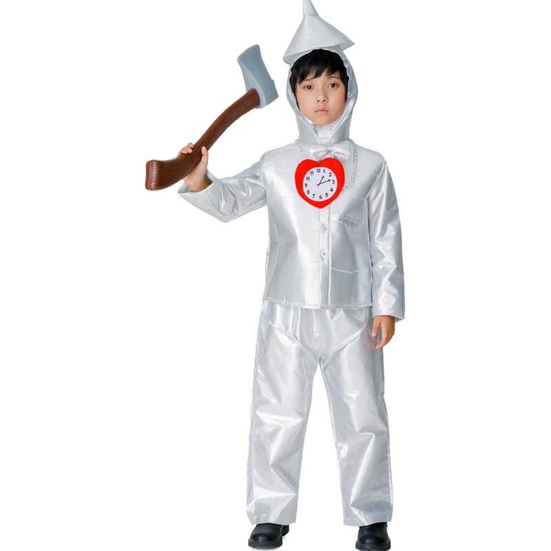 L Halloween Costumes Party Games Anime Cosplay Tin Man Costumes Carnival Tin Man Outfits Wizard of Oz Stage Costume Role Playing