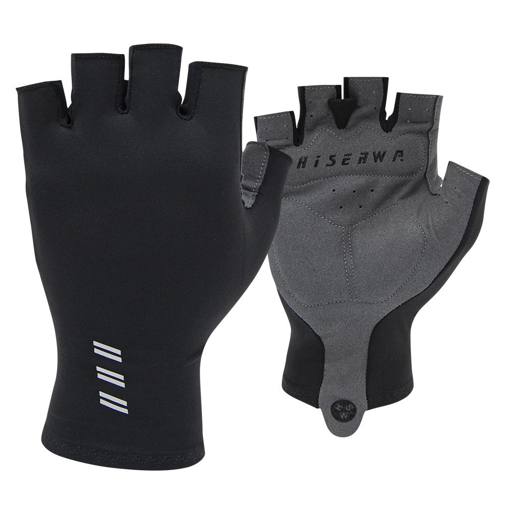 HISERWA Cycling Gloves Men Women Anti-Slip Anti-Sweat Outdoor Sports Half Finger Gloves Pro Top Breathable Bike Bicycle Gloves S
