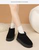 Unisex Genuine Leather Thick-Soled Snow Boots - Versatile Winter Warm Short Boots for Women and Couples