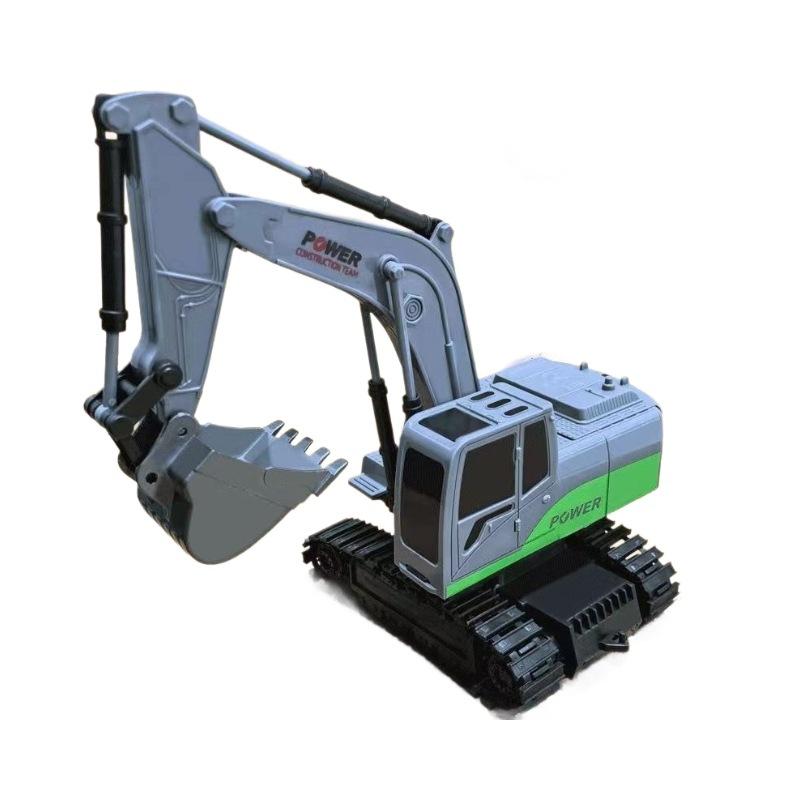 

Alloy Wireless Remote-controlled Excavator, Rechargeable Electric Simulation Backhoe, Boy Engineering Vehicle, Toy Vehicle 1:24 серый