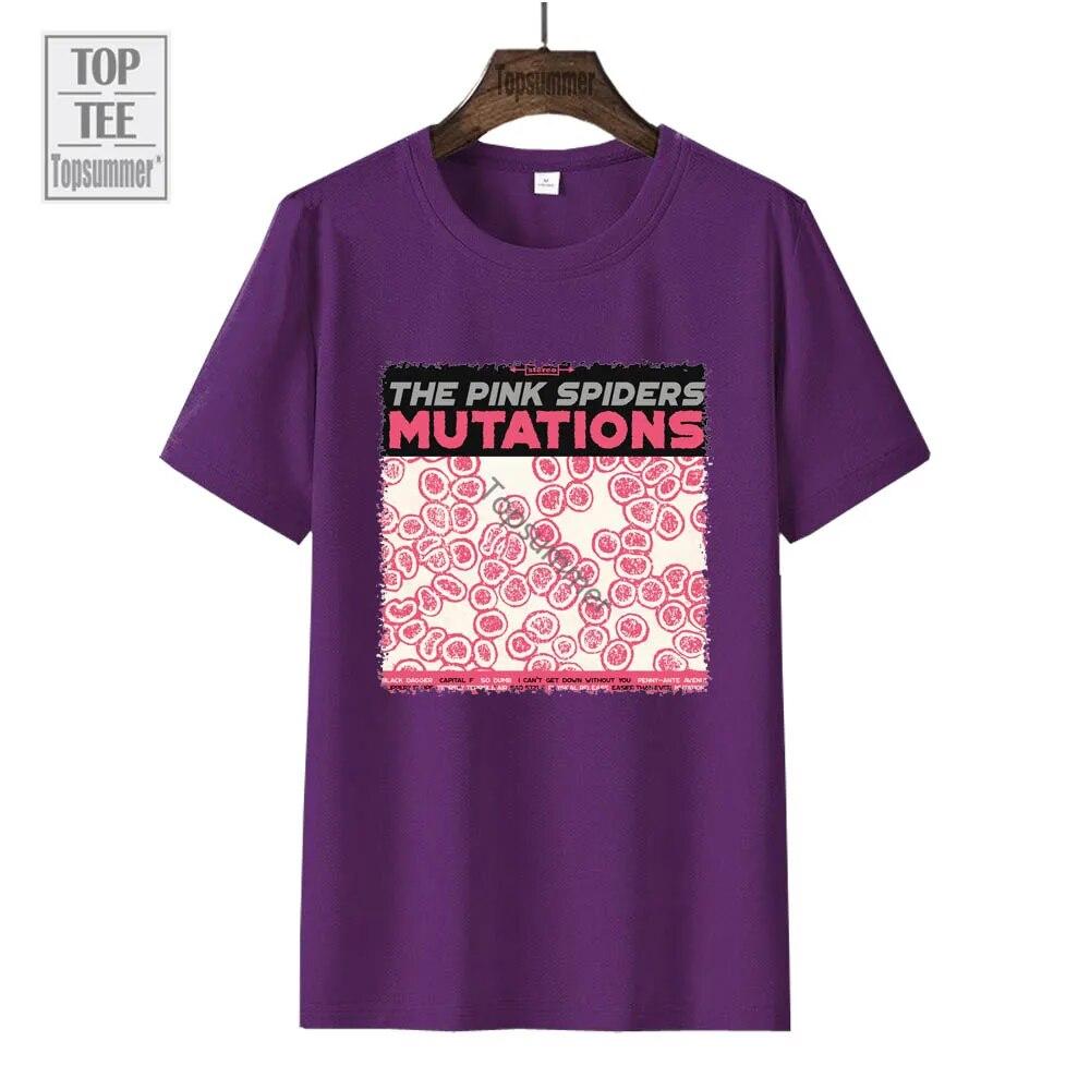 Mutations Album T-Shirt The Pink Spiders Tour T Shirt Unisex'S Pop Streetwear Oversize T-Shirts Women'S Short Sleeve Top