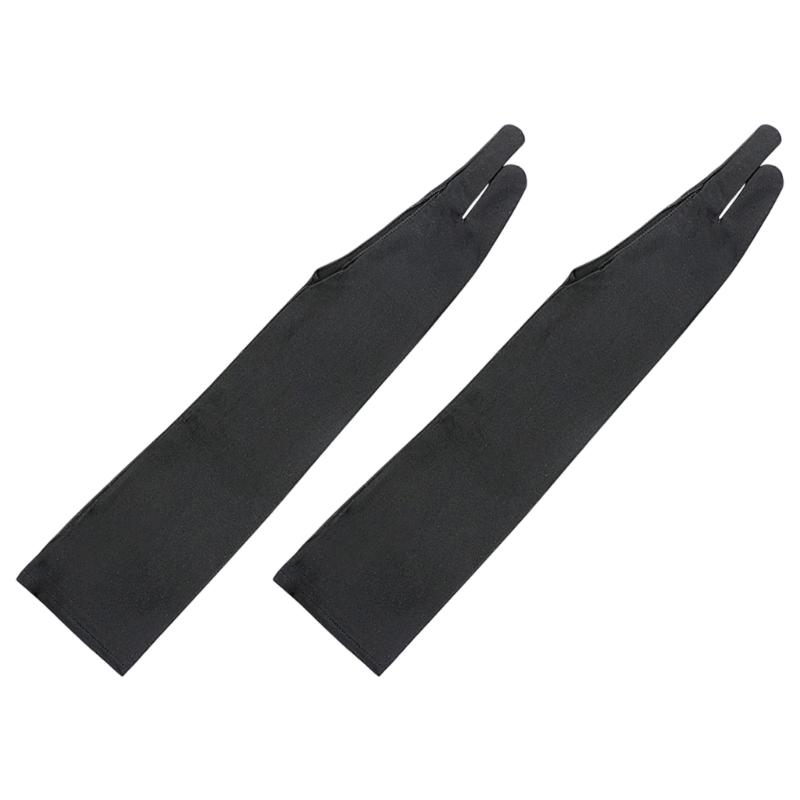 

1 Pair Comfortable Elastic Long Sleeve Gloves for Artists Gardeners Anti Stain Breathable Design Painting Gloves L чорний