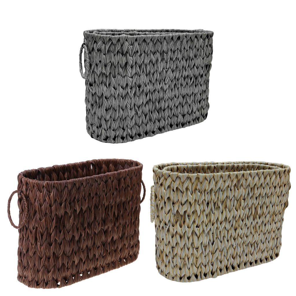 Wicker Toilet Paper Basket with Lid for Bathroom Storage Multipurpose Decorative Holder for Closet Elegant Styles