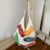 Yogodlns New Fish Cute Crochet Tote Bag Large Capacity Casual Woven Shoulder Bag Multicolor Handmade Knitted Bag