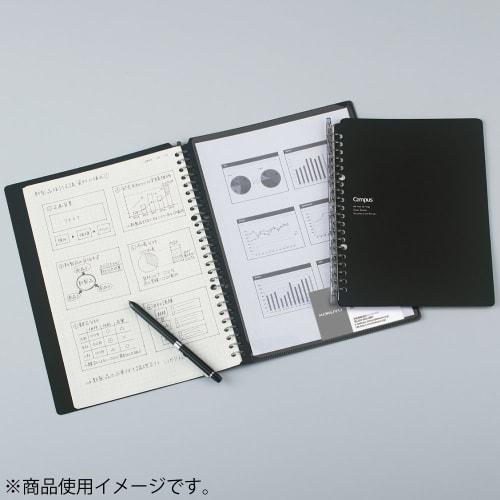KOKUYO Loose Leaf Binder Campus Smart Ring Biz B5 26 Holes Up To 25 Pieces Black Lu-SP701D