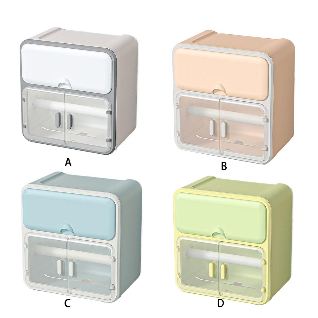 Cutie de depozitare transparentă pentru baie, capacitate portantă puternică, organizator de depozitare pentru baie