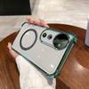 Case for Vivo V40,V40 Pro Clear Magnetic Casing Electroplated Lens Frame Phone Cover