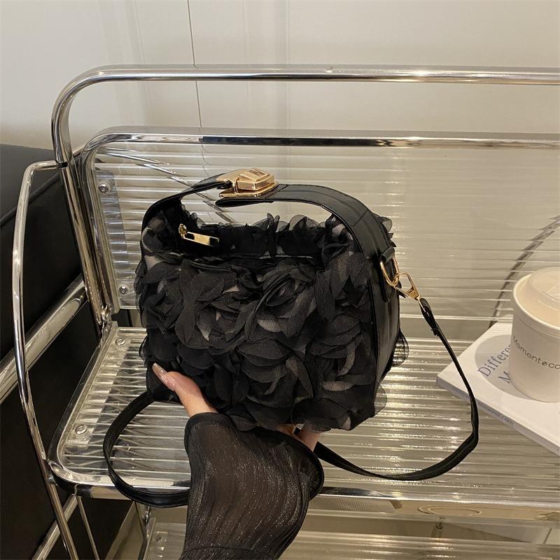 Premium Spitzenblume Dinner-Tasche Braut Hochzeitskleid Tasche Süße Schulter Crossbody Handtasche