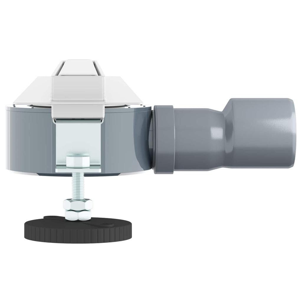360 degrees Shower Drain with Slim Model Silver 50 cm Stainless Steel 304