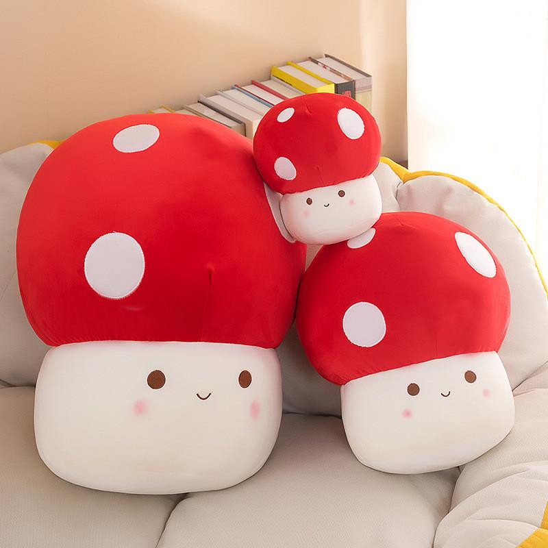 Mushroom Adorable Plush Toy Stuffed Doll With Pp Cotton Filling For Kids Gift