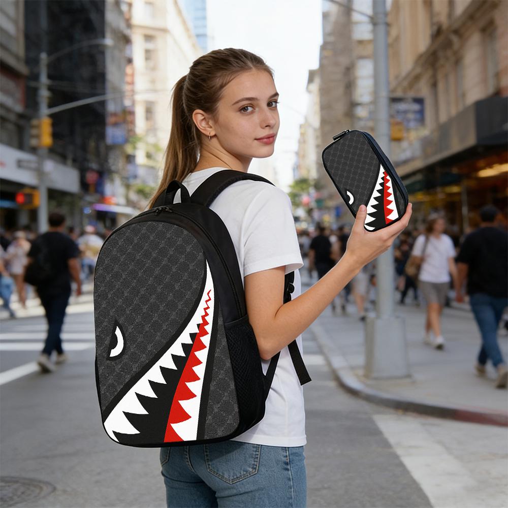 1/2/3/4/5PCS Robot Graphic Knapsack Set | Ideal for School & Daily Journey Great for Daily Activities Suitable for All Ages