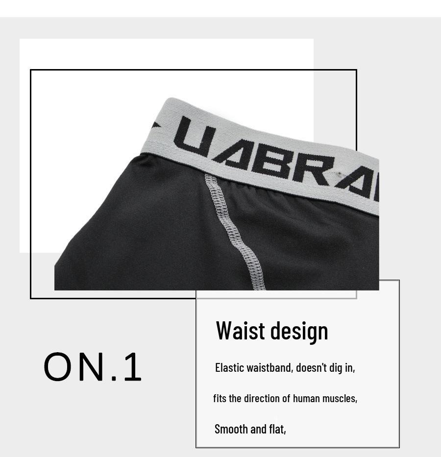 Men's European & American Basketball Compression Tights - Quick-Drying, Outdoor Fitness Base Layer Pants