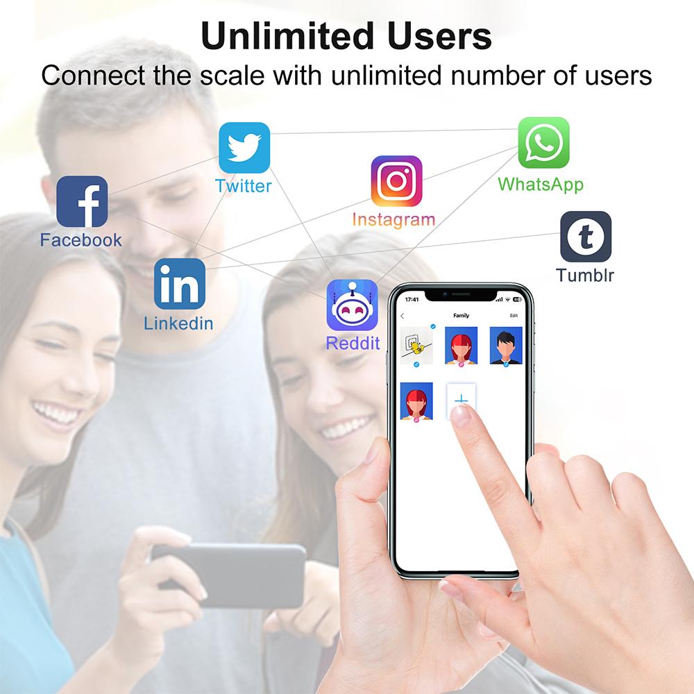 INSMART Chytrá váha Digitální koupelnová váha na tělesný tuk s větší TFT obrazovkou Vše v jednom pro offline použití Váha pro měření tělesné hmotnosti