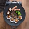 Cast Iron Grill Plate Korean Style Baking Tray Barbecue Accessory BBQ Grill Pan  Outdoor