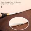 Wooden Handle Wide Mouth Skiving Tool Functional Leather Edge Beveler  Polishing