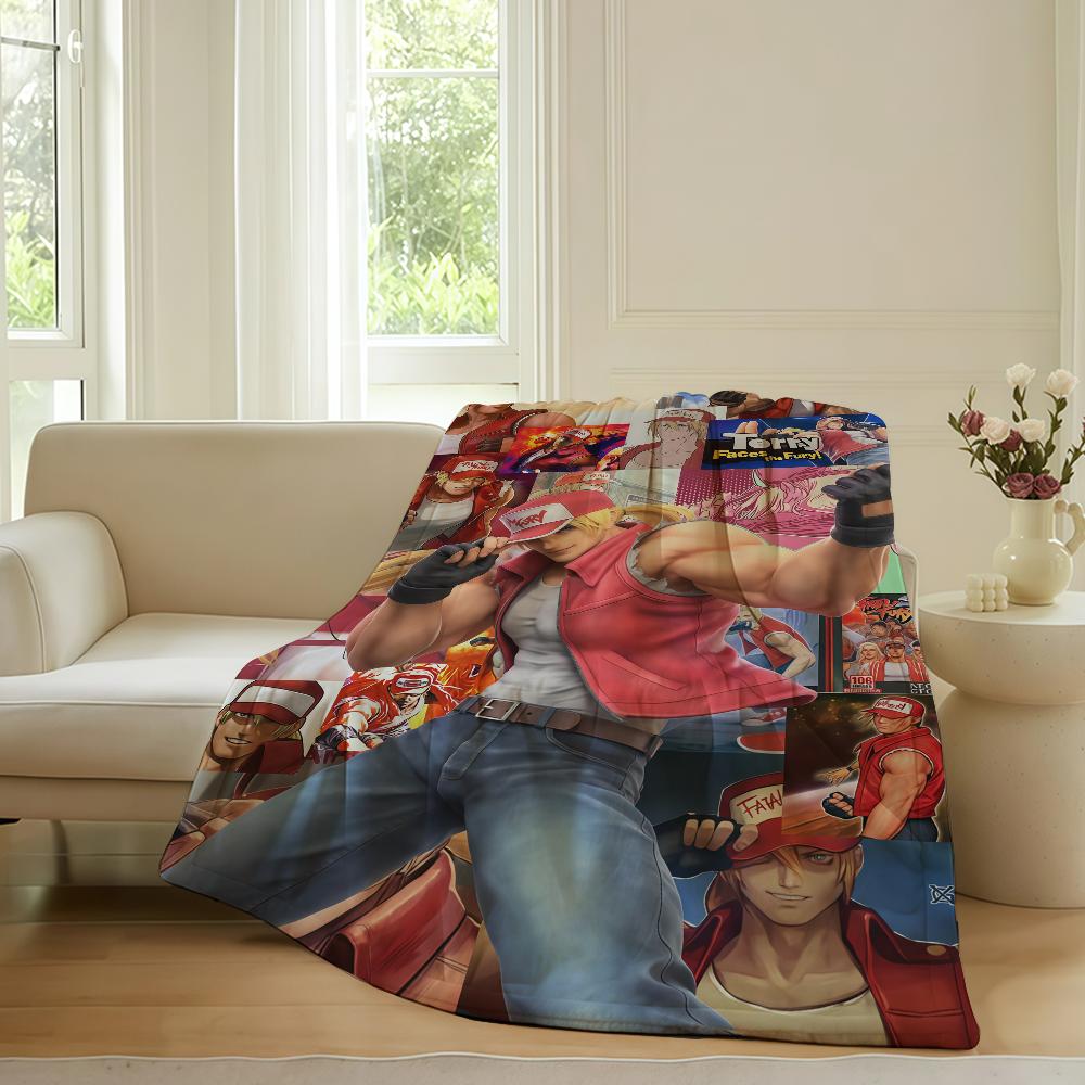 Game S Street F Fighter Blanket For Sofa Office Bed Plane Travel Sleep Read Relax Camping Soft And Warm