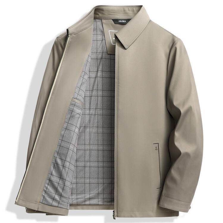 Men s Business Lapel Collar Jacket Men s Casual Versatile Middle-Aged & Young Coat M