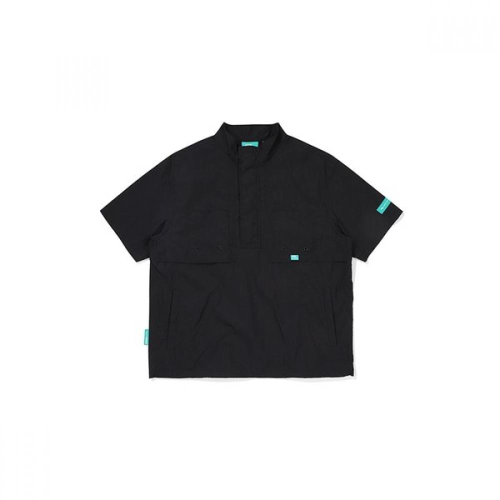 Bbc Earth Short Sleeve Anorak  Black    Patch Pocket 23ss