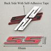3D Metal Car Styling Red Black Logo SS Sticker Emblem Rear Trunk Badge For Chevrolet Camaro Chevelle Impala Malibu Accessories