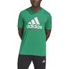 Adidas T Shirts Men's Green Crew Neck Moderate Straight Fit HU0281