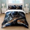 Alien Xenomorph Bedroom 3Pcs Bedding Set Soft Bed Sheet Pillowcases Home Bedding Decoration