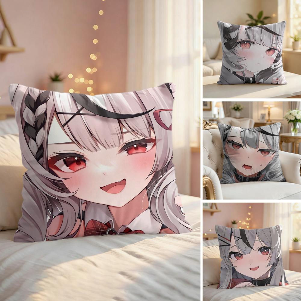 Sakamata Chloe Cute GAME Cushion Cover Silky Short Plush Invisible Zipper Dustproof Sofa Pillow Case For Home Decor