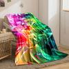 Geometric pattern with vibrant, colorful, faceted gradient triangles. for all seasons blanket lunch break throw gift