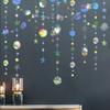 Laser Mirror Paper Star Dot Garland For Wedding Kids Mermaid Birthday Party Decoration Baby Shower Christmas Hanging Banner