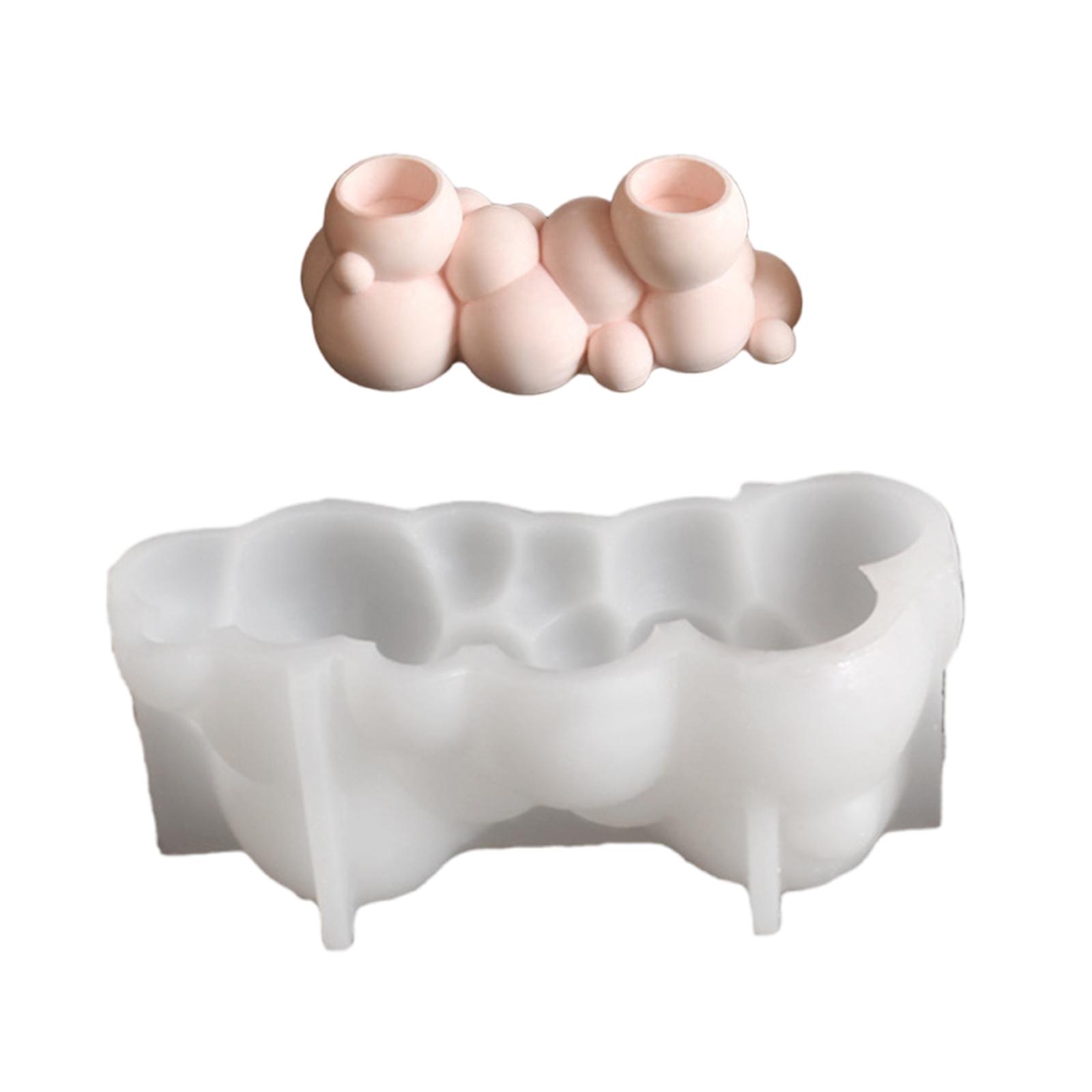 

Easy Release Silicone Mold for Handmade Cats Claw/Bubble Candlestick Candle Base Making Mould Tealight Holder Mold 1