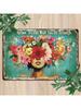 RusticInspire Vintage Metal Wall Sign - Grow Through What You Go Through, Floral Farmhouse Sturdy Indoor Outdoor Decor