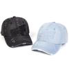 Unisex DIFFERENT Embroidery Adjustable Washed Denim Baseball Hat Retro Caps Spring Autumn Outdoor Sport Travel for Women Men