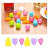 6 Pieces Washable Plastic Ice Cubes Non-Melting Ice Cubes for Coffee Latte