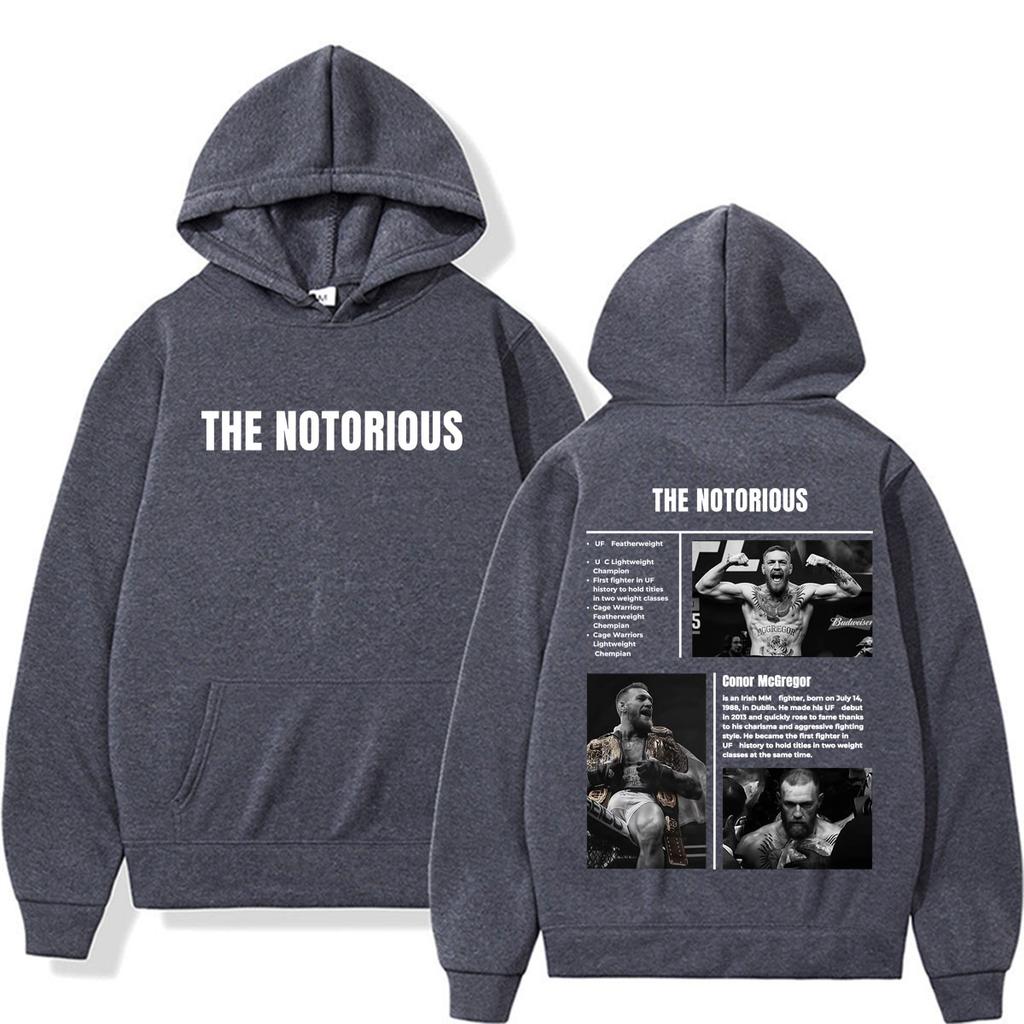Limited The Notorious Conor McGregor Sweatshirts Men Women Violence Aesthetic Gothic Hoodies Pullovers