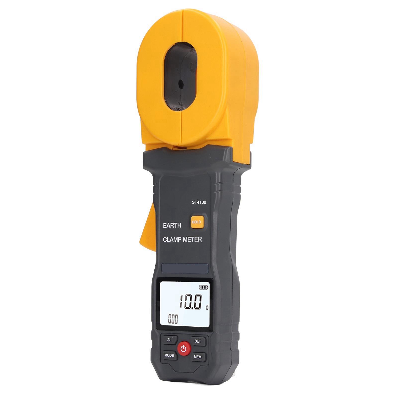 

РК-цифровий кліщовий вимірювач опору заземлення Автоматичне вимкнення Кліщовий вимірювач опору заземлення Тестер для