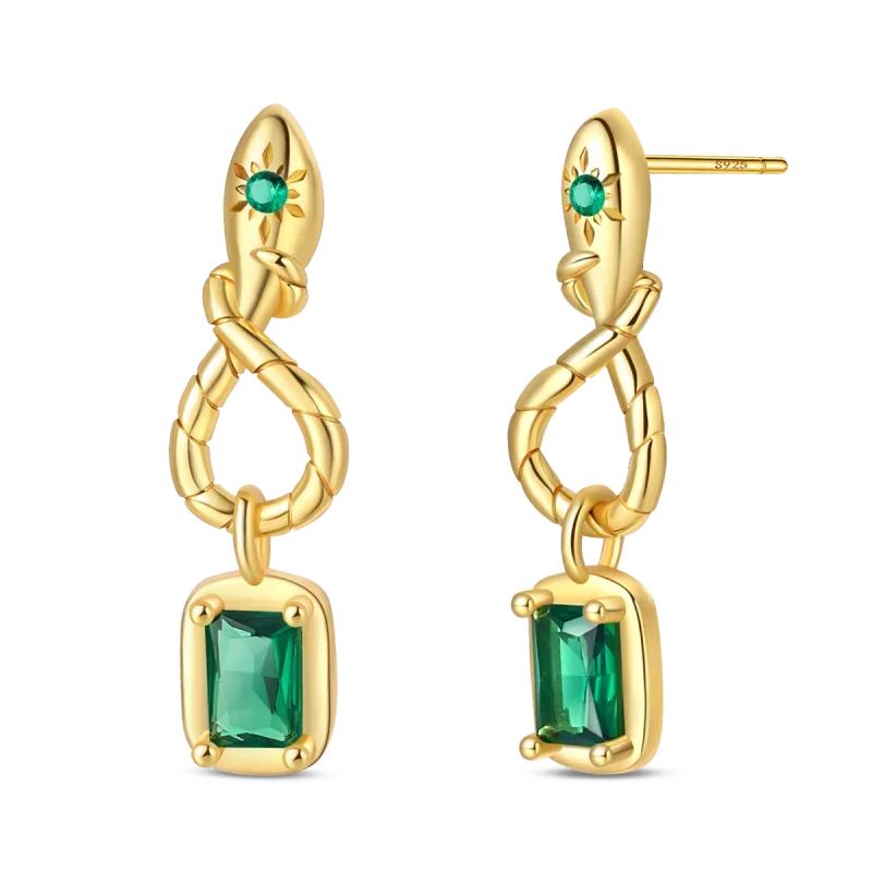 Original New In 925 Silver Gold Star And Moon Pave Colored Zircon Earrings For Women Trending Fashion Jewelry Birthday Gift