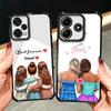 Best Friends Forever Girls Plating Phone Case For Xiaomi Redmi Note 14 15 Pro Plus 13 12 11 11S 11T 10 9S 9 5G Anti-Fall Airabag