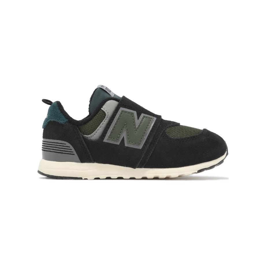 New Balance Nb 574 Low Top Walking Shoes Black Green Baby Shoes NW574KBG