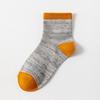 Kids Cotton Mid-Calf Socks Breathable Absorbent Anti-Odor School Home Indoor Use In 10 Colors