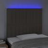 VidaXL Tête de Lit à LED Meuble de Chambre à Coucher Accessoire de Lit Simple Tête de Cadre de Lit Intérieur Taupe 3122648
