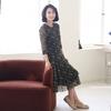 Shiz Madam Women Lace Stretch Flare One Piece Dress N2753
