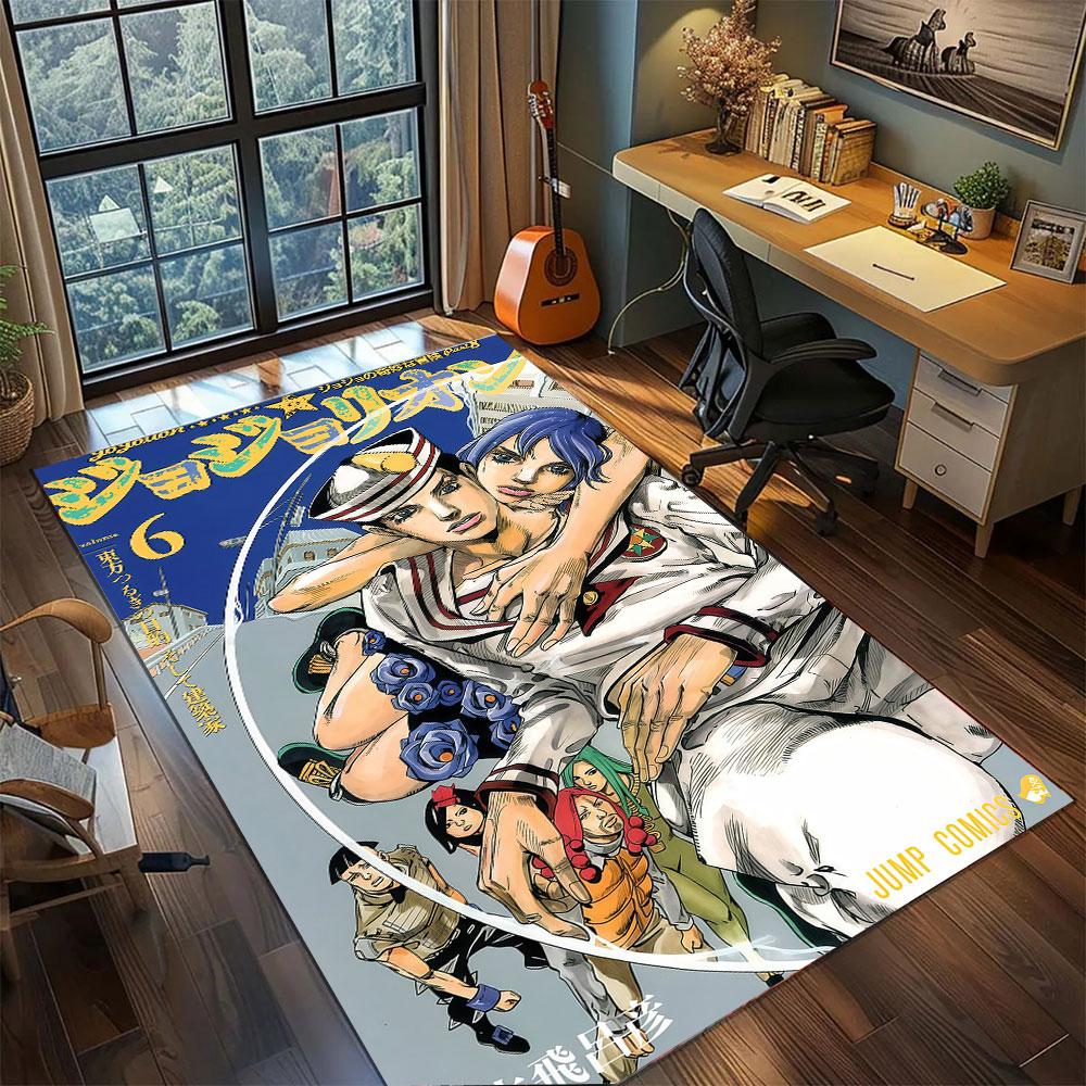 JoJo Anime Characters Carpet for Living Room Bedroom Home Decor Cool Movie Mat Play Floor Mat