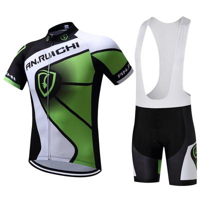 Vară Scurtă Călărie Bicicletă Ciclism Set Îmbrăcăminte Bărbați Tricou Sporturi Costume Pantaloni Albi Salopete