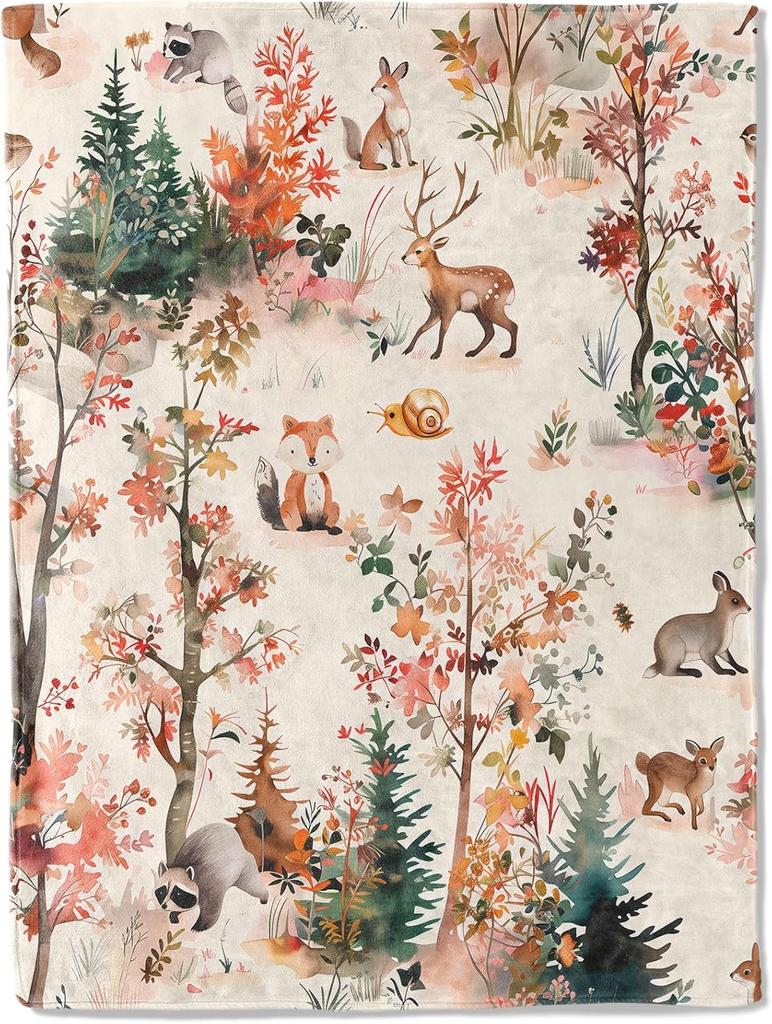 1PC Nice Wild Horse pattern Throw Thin Blanket Gifts for Couch Bed Car Home for Duck Penguin Elk Horse Lovers all season use