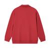 Fila Original Peony Half-Zip Classic Vintage Minimalist Casual Comfortable Versatile Sweatshirt Unisex Sweatshirt Red F51U619204FRD