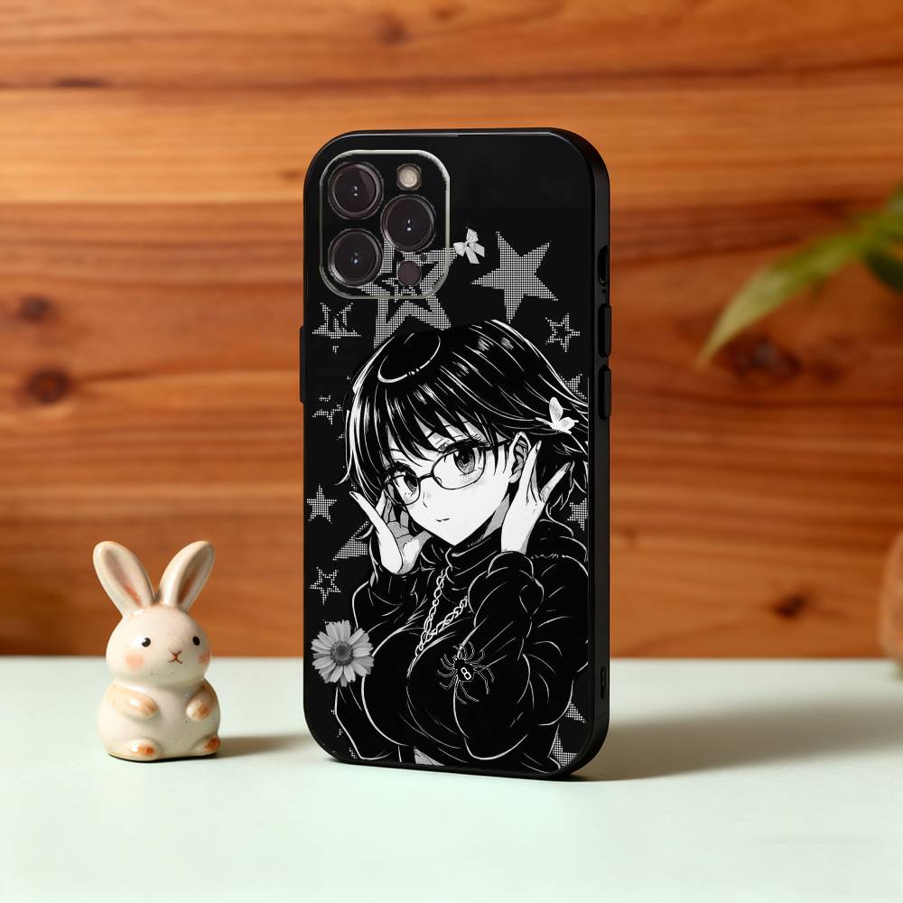 S-Shizuku H-Hunter M-Murasaki Phone Case For iPhone17,16,15,14,13,12Plus,Pro Max,XS,5G Soft Silicone Black Cover