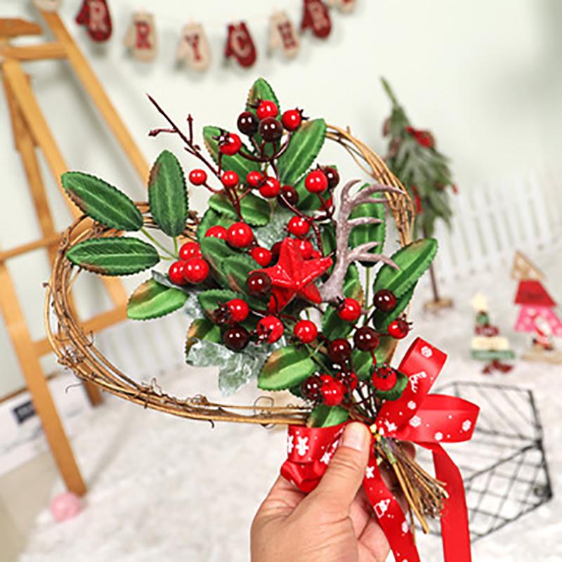 Wandbehang Weihnachtskranz Weihnachtsfeier Türbehang Startseite Garland Ornament Dekor