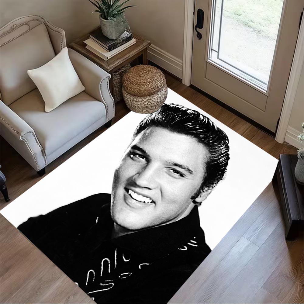 Elvis Presley Performance Floor Mat Design for Bedrooms Outdoor Living Rooms Playrooms Anti-slip Rug Decorate Offices Birthday/Christmas Gift