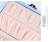 Pastel Double-layer Jewelry Storage Box for Earrings, Rings, and Necklaces - Portable PU Case