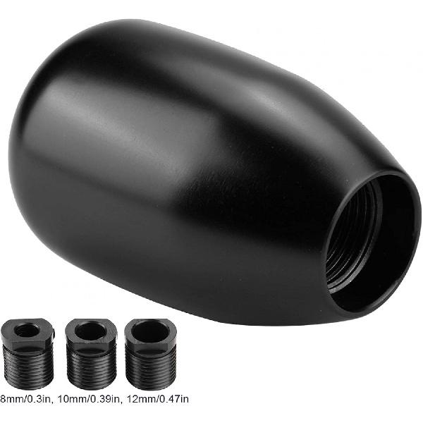 

Aramox 5 Speed Gear Shift Knob,Universal Car Manual Metal Gear Shift Knob Shifter Lever Stick with 3 Adapters 8/10/12mm (Black)
