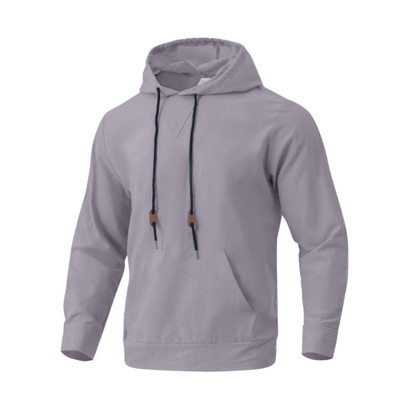 2026 New Autumn and Winter Hooded Sweatshirt Trendy Fashion Casual Men s Loose Clothing M серый